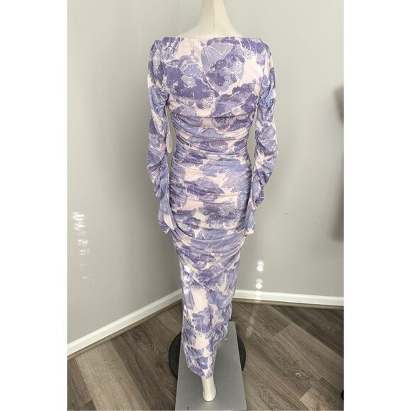 NWT Staud Solana Floral Ruched Maxi Dress Size XS $395 - Picture 14 of 14